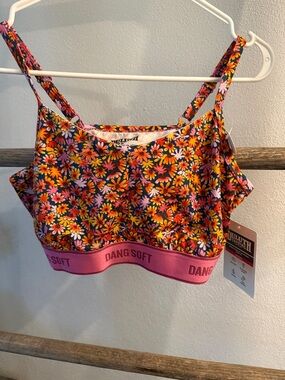 Duluth Trading Co Pink Floral 'Dang Soft' Bralette